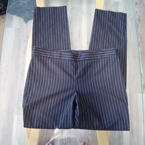 Reitmans Black and White Striped Trousers